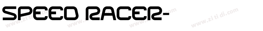 Speed Racer字体转换